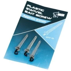 Nash Tackle Plastic Swivel Bait Screws 21mm
