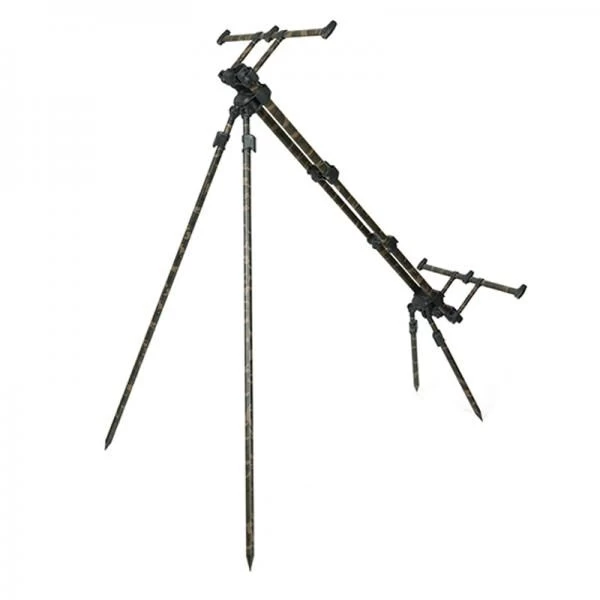 Fox Ranger MK2 4-Rod Camo Rodpod Inclusief Tas - Afbeelding 3