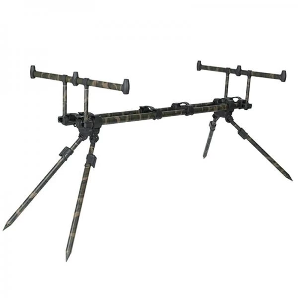 Fox Ranger MK2 4-Rod Camo Rodpod Inclusief Tas - Afbeelding 5