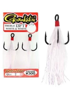Gamakatsu Treble 13FT White & White 2st.